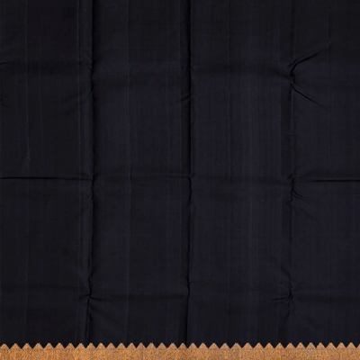 Maroon Handloom Kanchipuram Silk Saree With Zari Stripes-Maroon