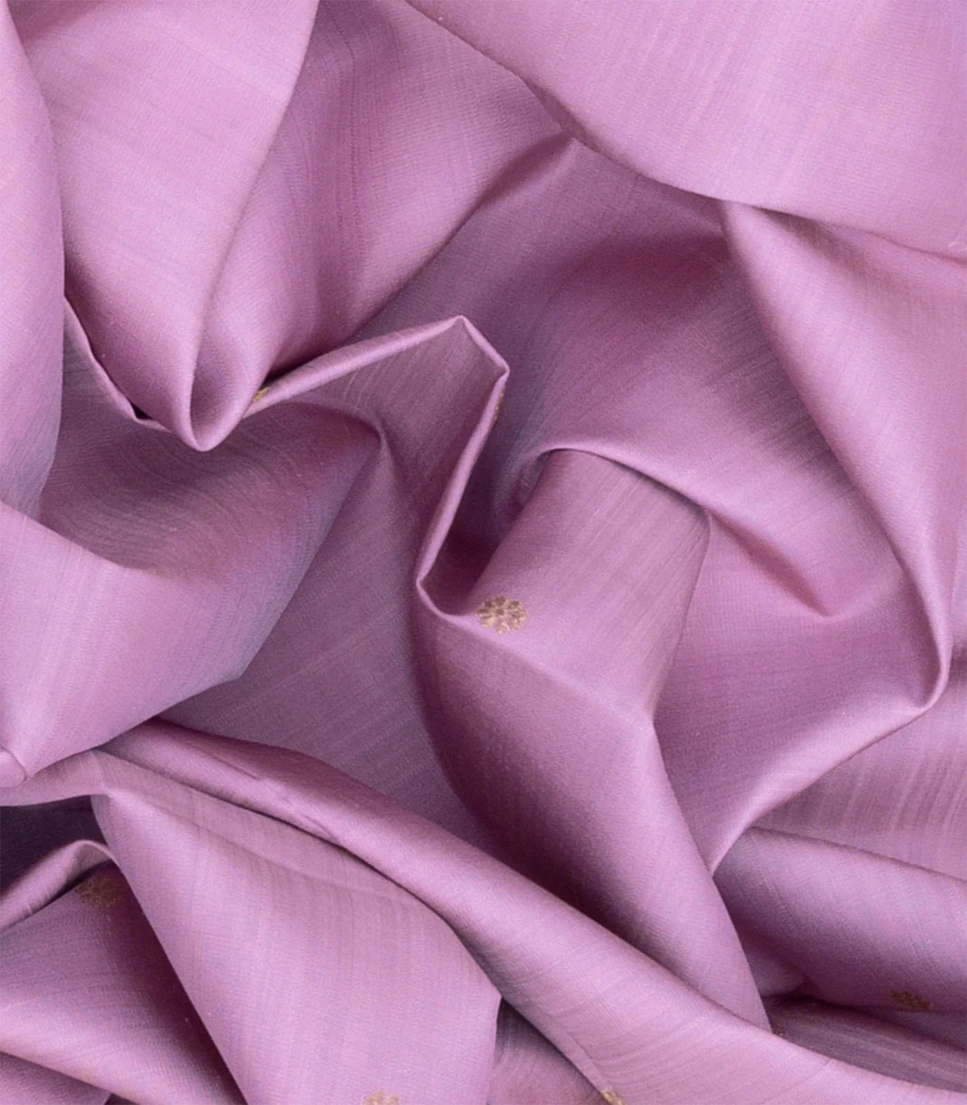 Lavender Handloom Kanchipuram Korvai Silk Saree With Kamalam Motifs-Lavander