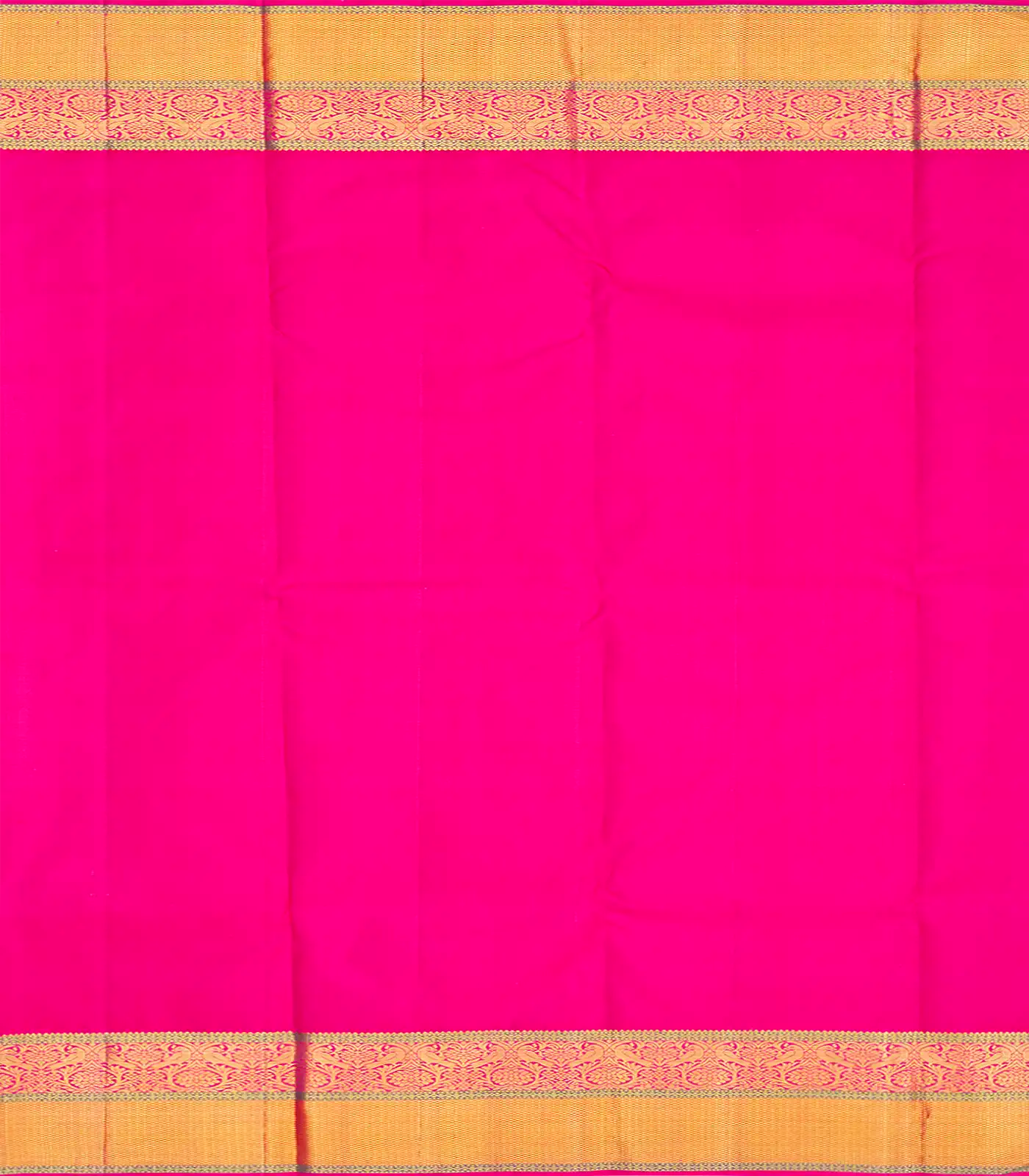 Light Peach Handloom Kanchipuram Korvai Silk Saree With Checks-Light Peach