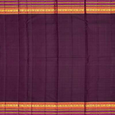 Baby Pink Handloom Kanchipuram Korvai Silk Saree With Maroon Border-Baby Pink