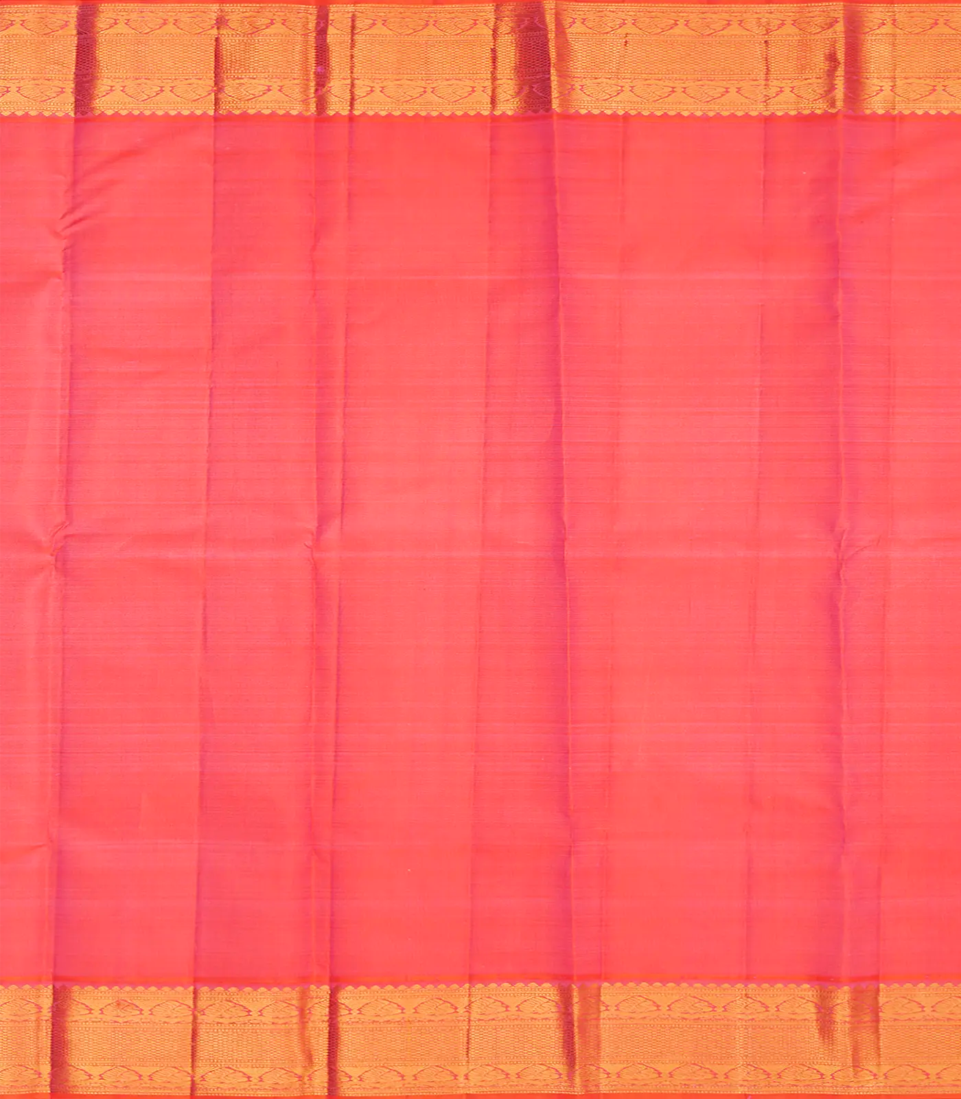 Lilac Handloom Kanchipuram Korvai Silk Saree With Buttas-Lilac