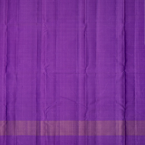 Lavender Handloom Kanchipuram Korvai Silk Saree With Stripes-Lavander