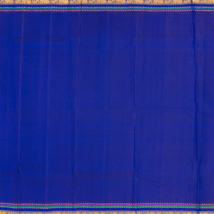 Light Blue Handloom Kanchipuram Korvai Silk Saree With Checks-Light Blue