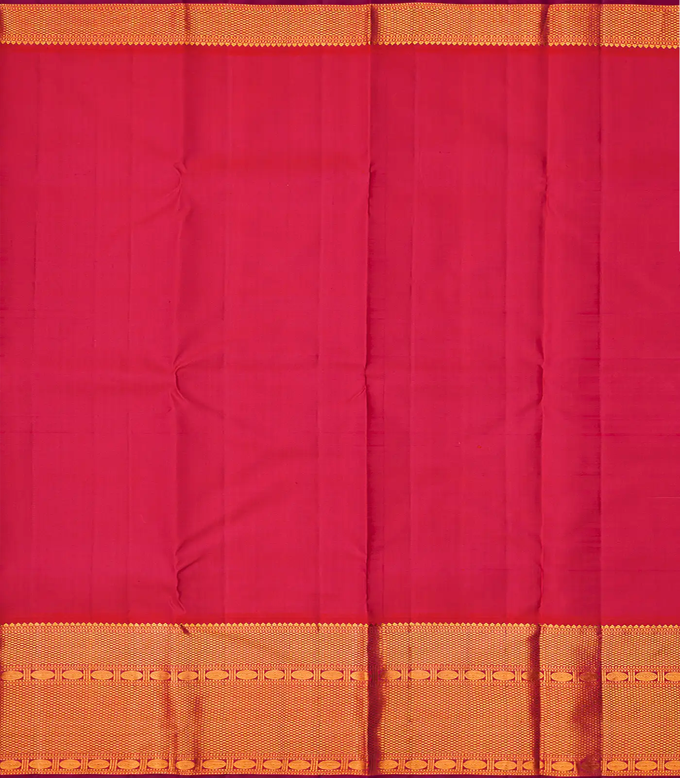 Lavender Handloom Kanchipuram Korvai Silk Saree With Buttas-Lavander