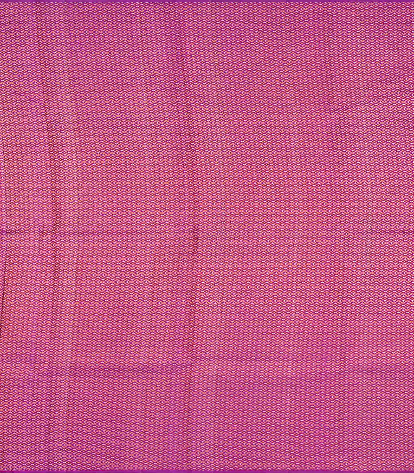 Lavender Handloom Kanchipuram Silk Saree With Buttas & Stripes-Lavander