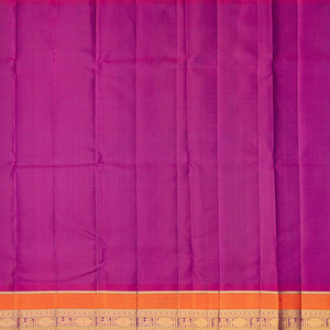 Lavender Handloom Kanchipuram Korvai Silk Saree With Buttas-Lavander