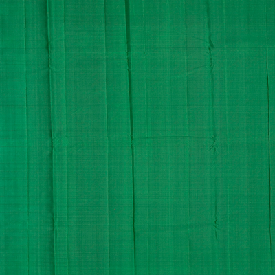 Crimson Handloom Kanchipuram Silk Saree With Annam Buttas & Checks-Crimson