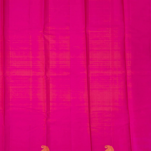 Baby Pink Handloom Kanchipuram Payadi Silk Saree With Mango Buttas-Baby Pink