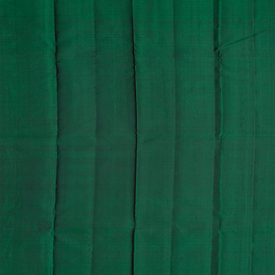 Peach & Pink Handloom Kanchipuram Half & Half Silk Saree With Annam Motifs-Peach