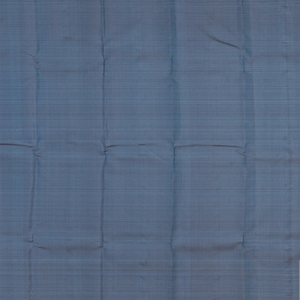 Grey Handloom Kanchipuram Silk Saree With Beldari Stripes-Grey