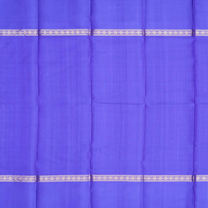 Purple Handloom Kanchipuram Silk Saree With Checks-Purple