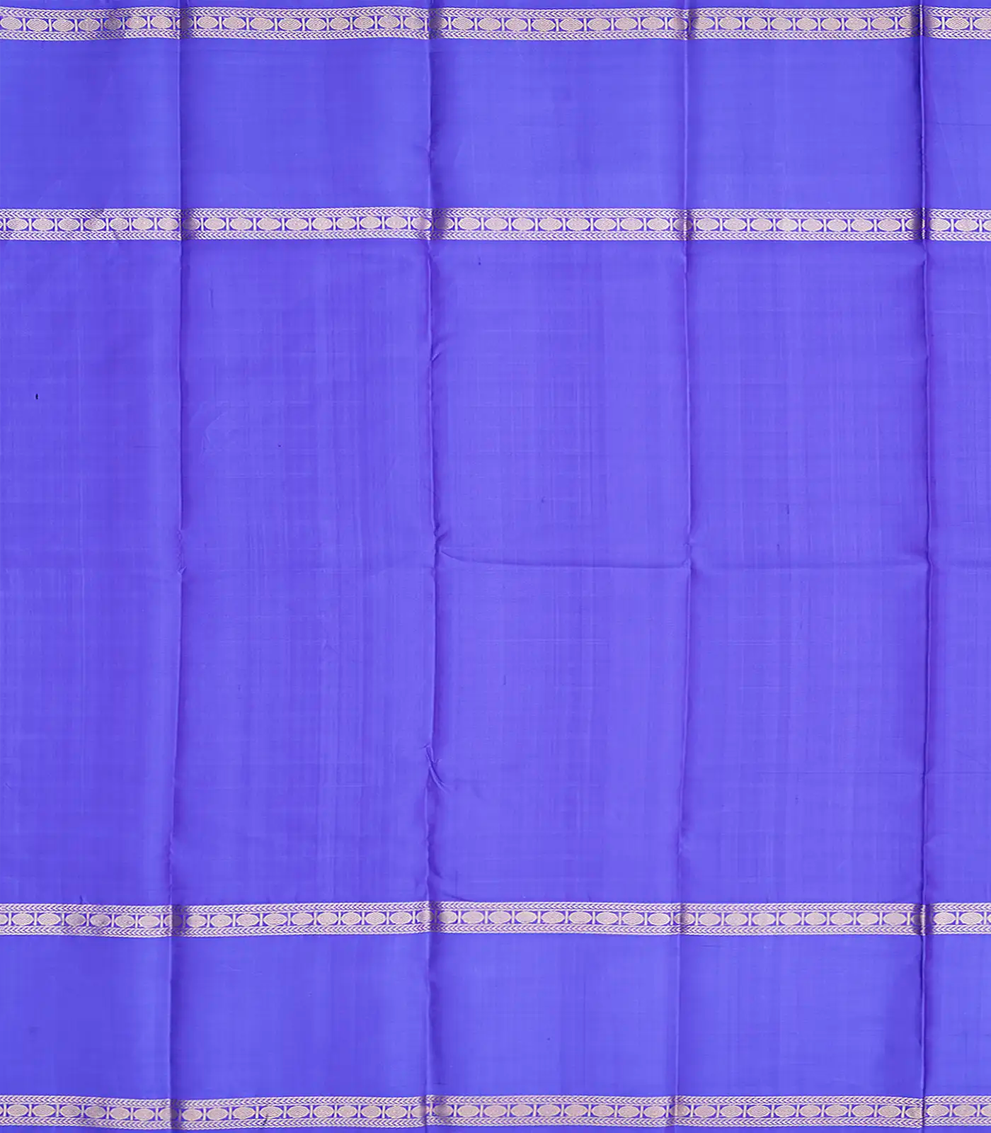 Purple Handloom Kanchipuram Silk Saree With Checks-Purple