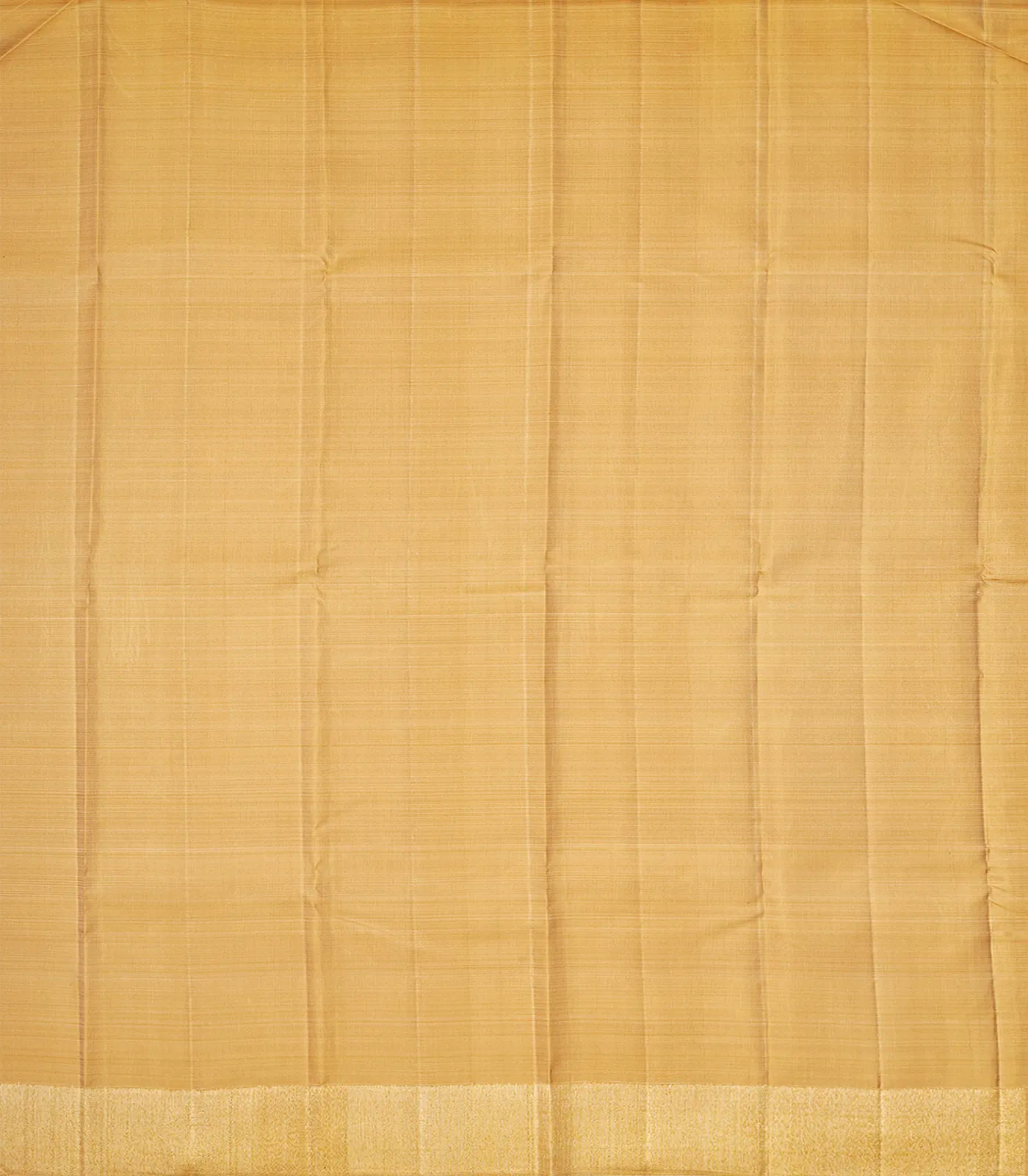 Red Handloom Kanchipuram Silk Saree With Stripes-Red