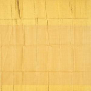 Gold Handloom Kanchipuram Tissue Silk Saree With Vanasingaram Motifs-Gold