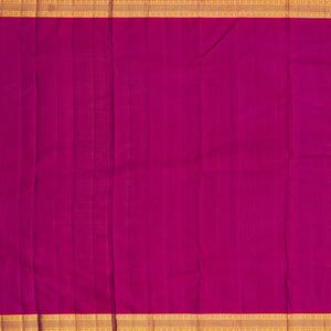 Lavender Handloom Kanchipuram Korvai Silk Saree Meena Floral Motifs-Lavander