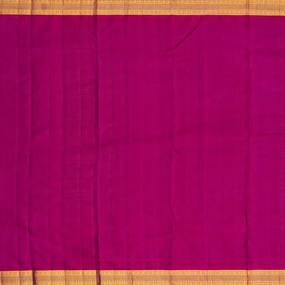 Lavender Handloom Kanchipuram Korvai Silk Saree Meena Floral Motifs-Lavander