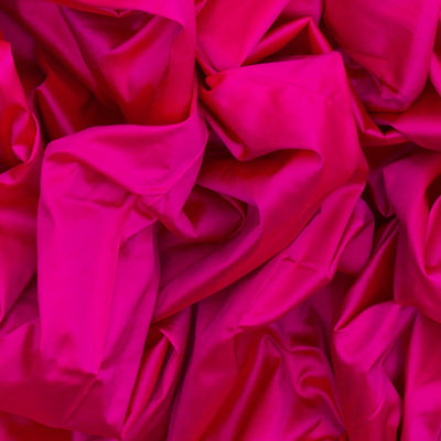 Hot Pink Handloom 9 Yards Silk Saree With Zari Border-Hot Pink