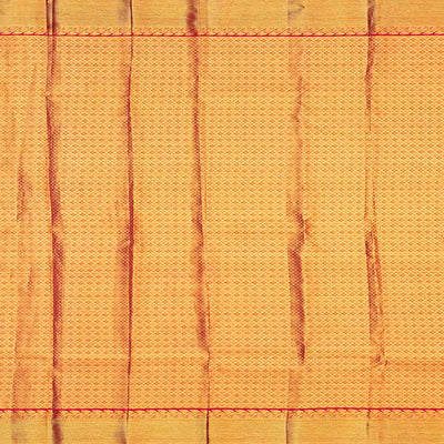 Gold Handloom Kanchipuram Tissue Silk Saree With Meena Kamalam Motifs-Gold