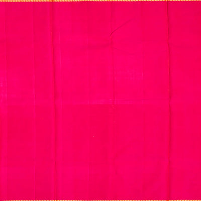 Maroon Handloom Kanchipuram Silk Saree With Floral Buttas-Maroon