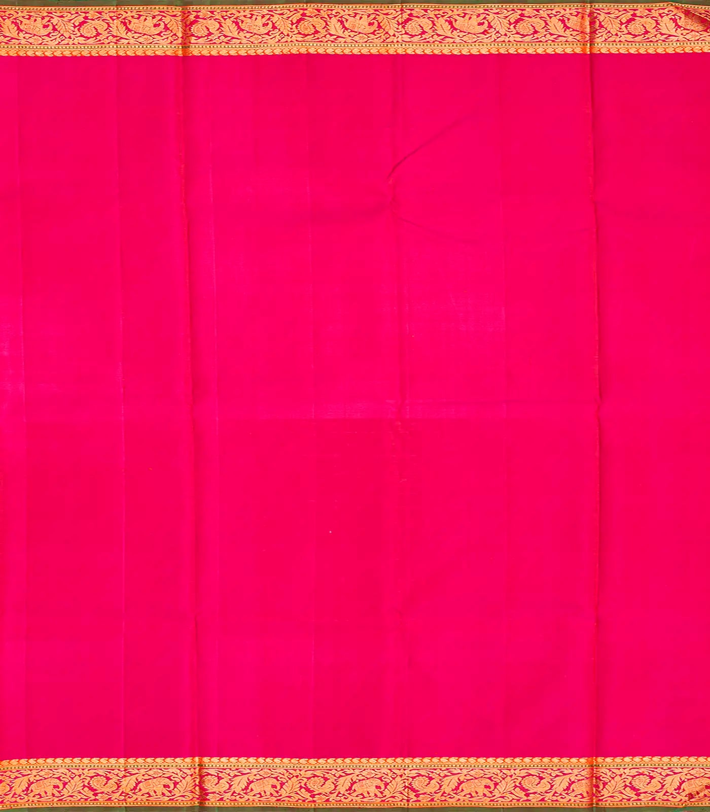 Maroon Handloom Kanchipuram Silk Saree With Floral Buttas-Maroon