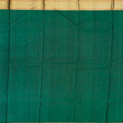 Maroon Handloom Kanchipuram Silk Saree With Floral Stripes-Maroon