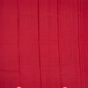 Bottle Green Handloom Kanchipuram Korvai Silk Saree With Floral Motifs-Bottle Green