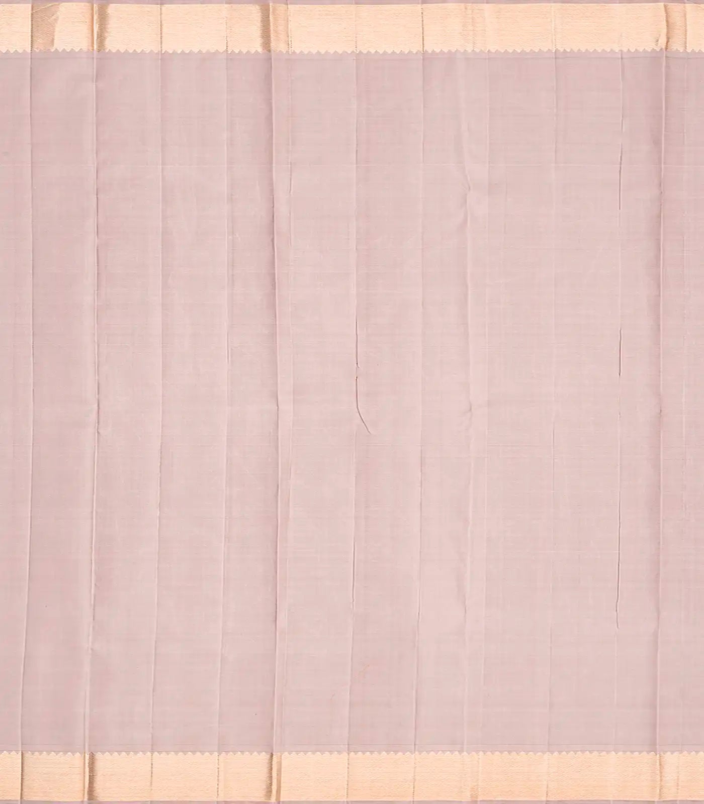 Lavender Handloom Kanchipuram Silk Saree With Bird Vine Motifs-Lavander