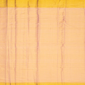 Dusty Pink Handloom Kanchipuram Silk Saree With Diagonal Floral Motifs-Dusty Pink