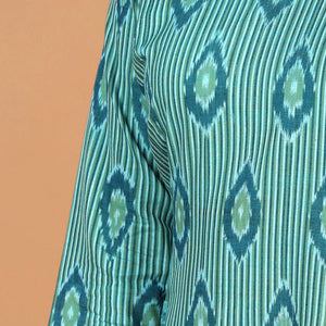 Handwoven Cotton Pochampally Ikat Kurti
