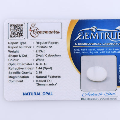 Opal with Fire - 2.53 Carats  (2.783 Ratti)