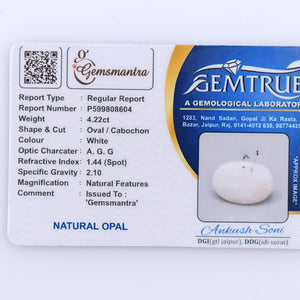 Opal with Fire - 4.22 Carats  (4.642 Ratti)