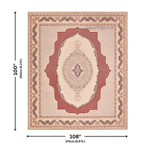 Gerua Lotus Sutra Abundance Pure Cotton King Size Bedsheet