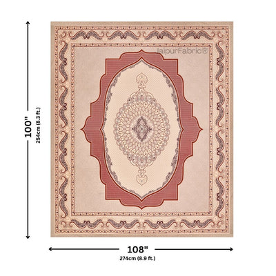 Gerua Lotus Sutra Abundance Pure Cotton King Size Bedsheet