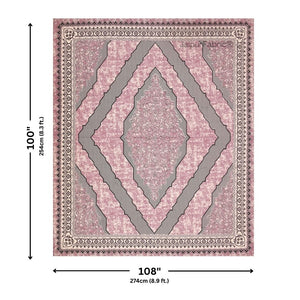 Divine Yantra Blush Harmony Pure Cotton King Size Bedsheet