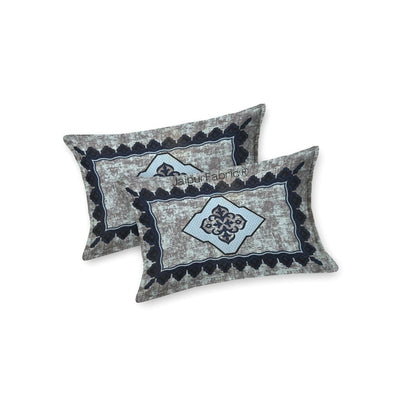 Divine Yantra Teal Harmony Pure Cotton King Size Bedsheet
