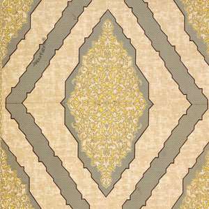 Divine Yantra Golden Harmony Pure Cotton King Size Bedsheet