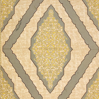 Divine Yantra Golden Harmony Pure Cotton King Size Bedsheet