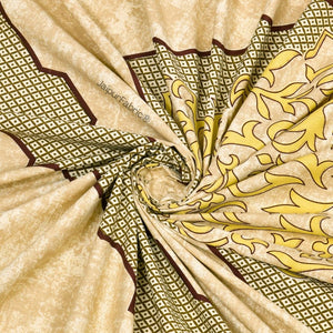 Divine Yantra Golden Harmony Pure Cotton King Size Bedsheet