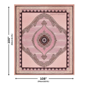 Shubh Labh Blush Elegance Luxurious Pure Cotton King Size Bedsheet