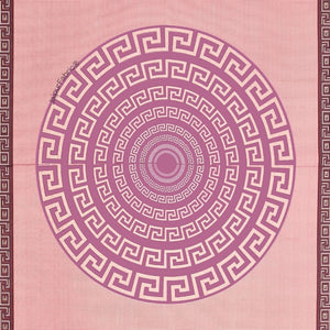 Pink Gemoetric Maze Pure Cotton King Size Bedsheet