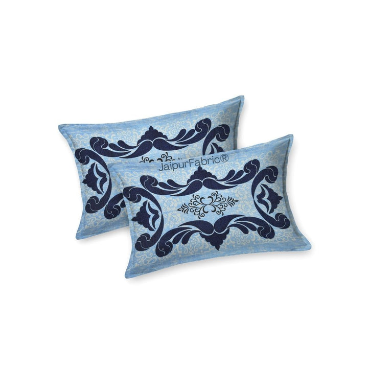 Lakshmi Rath Sapphire Petal Dream and Emerald Glory Pure Cotton King Size Bedsheet Combo of 3