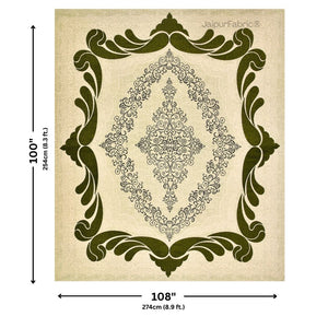 Lakshmi Rath Emerald Glory Pure Cotton King Size Bedsheet