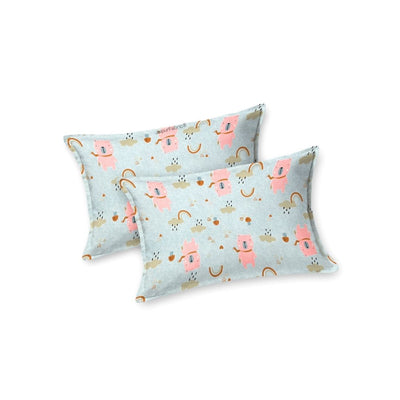 Playtime Pals Blue Pastel Soft Cotton Kids Bed Sheet