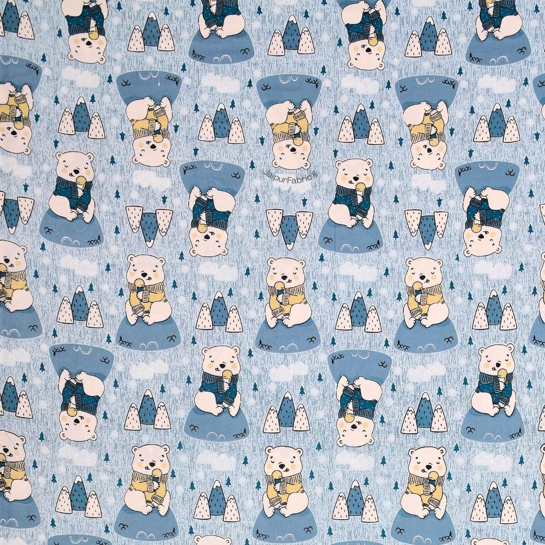 Artist of the Future Icy Blue Soft Cotton Kids Bed Sheet