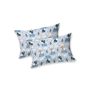 Artist of the Future Icy Blue Soft Cotton Kids Bed Sheet
