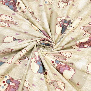 Artist of the Future Light Beige Soft Cotton Kids Bed Sheet