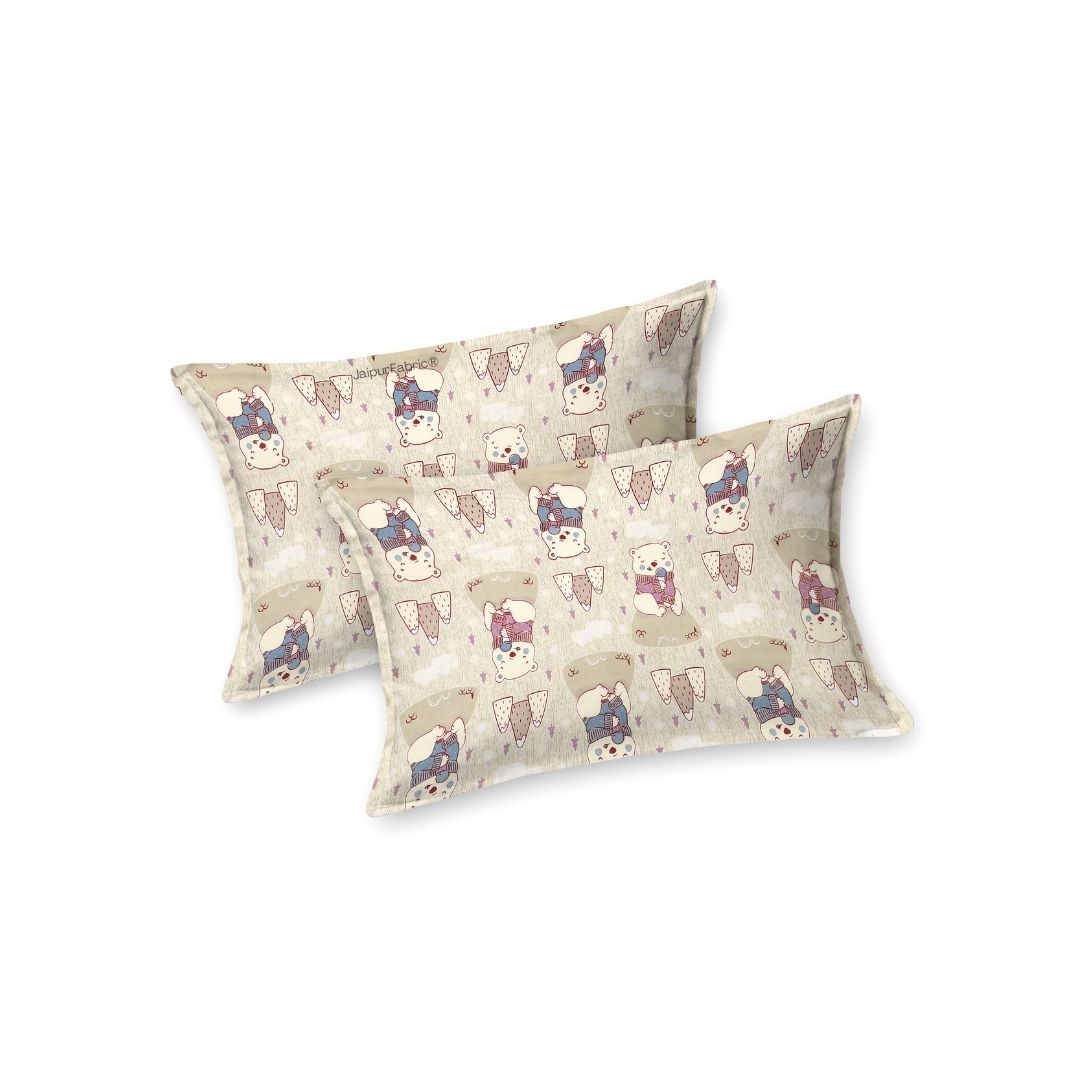 Artist of the Future Light Beige Soft Cotton Kids Bed Sheet