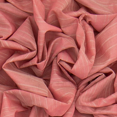 Baby Pink Handwoven Kanchi Organic Cotton Saree With Abstract Border-Baby Pink