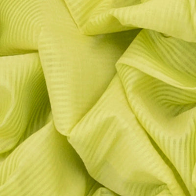 Cardamom Green Handloom Organic Kanchi Cotton Saree With Stripes-Cardamom Green