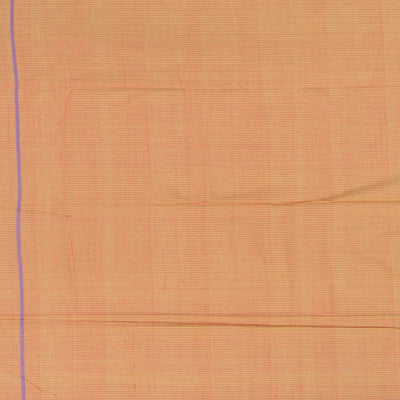 Cardamom Green Handloom Organic Kanchi Cotton Saree With Stripes-Cardamom Green